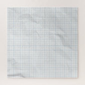 Wit verfrommeld papier blauwe lijnen legpuzzel (Verticaal)