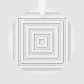 Wit vierkant geometrisch ornament (achterkant)