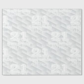 Wit vierkant met reliëf cadeaupapier (Vlak)