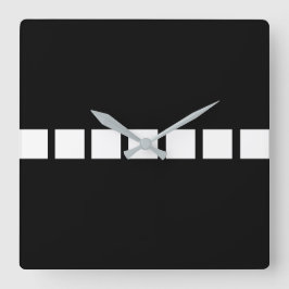 Wit vierkant ontwerp vierkante klok