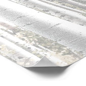 Wit-vogelbos in de winter poster (Hoek)