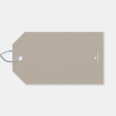 Wit vrolijk kerstfeest cadeaulabel (Achterkant Horizontaal)