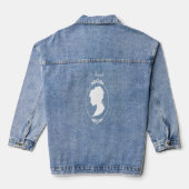 Wit Vrouw Cameo Denim Jacket (Achterkant)