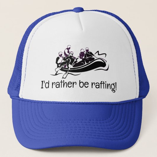 Wit Water Rafting Design Pet (Voorkant)