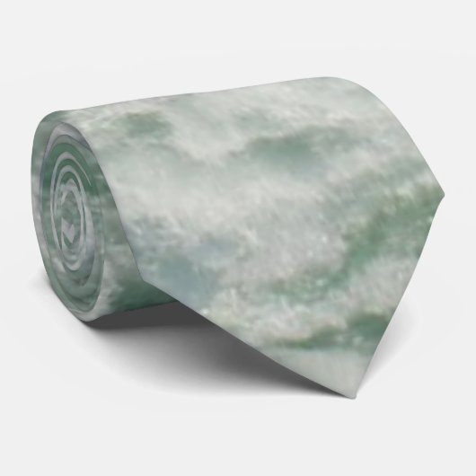 Wit water stropdas (Opgerold)