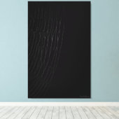Wit Web met Zwarte Canvas Druk (Insitu (Houten vloer))