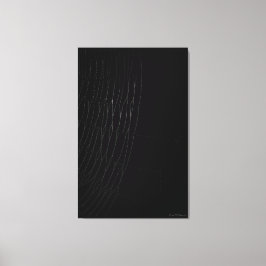 Wit Web met Zwarte Canvas Druk