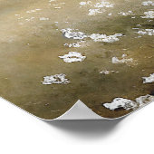 Wit wildbloembeemdschilderij - poster (Hoek)