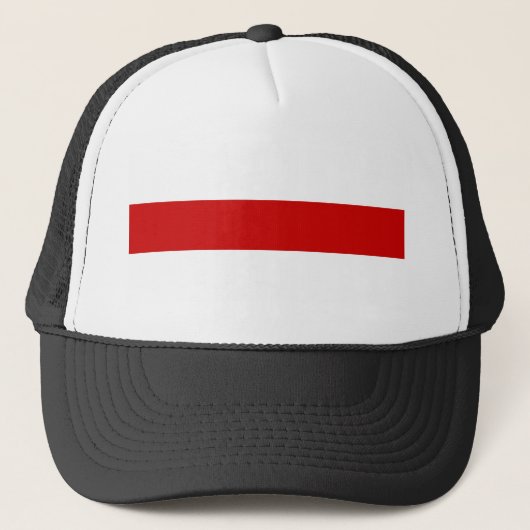 Wit-wit-rood-wit Trucker Pet (Voorkant)