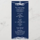 Wit & Wit Vintage Elegant Trouwprogramma Programma (Achterkant)