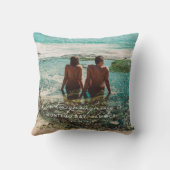 Wit-witbestemming van bruiloft Honeymoon Kussen (Achterkant)