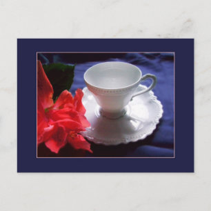Wit-witdemitasse Briefkaart