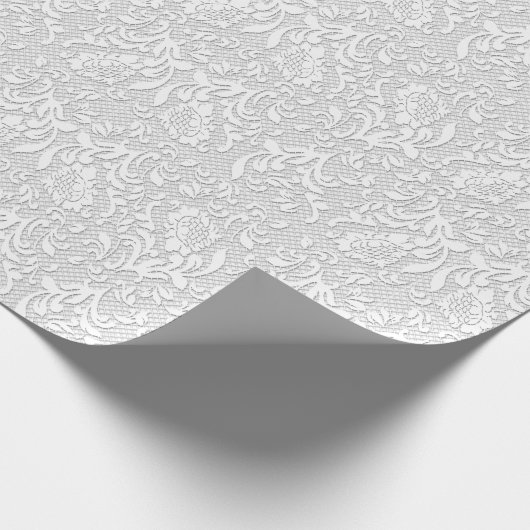 Wit-witteblad Cadeaupapier (Hoek)