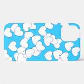 Wit-witten afspelen op prachtig blauw Case-Mate iPhone case (Achterkant (horizontaal))