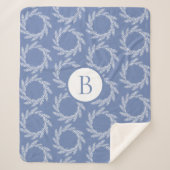 Wit-Wreaat Warmte in Warmhuis | Monogram Sherpa Deken (Voorkant)