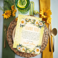 Wit | Yellow Daisies Floral Baby shower