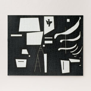 Wit - Zacht en hard Kandinsky Legpuzzel