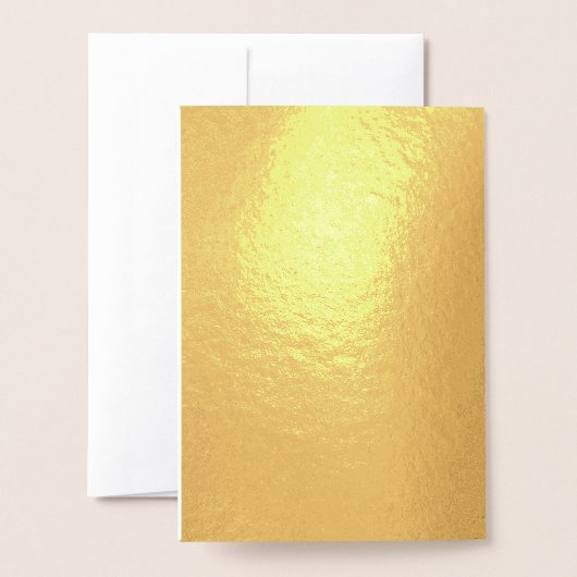 Wit Zakelijk Merk op Folie Kaart (Met envelop)