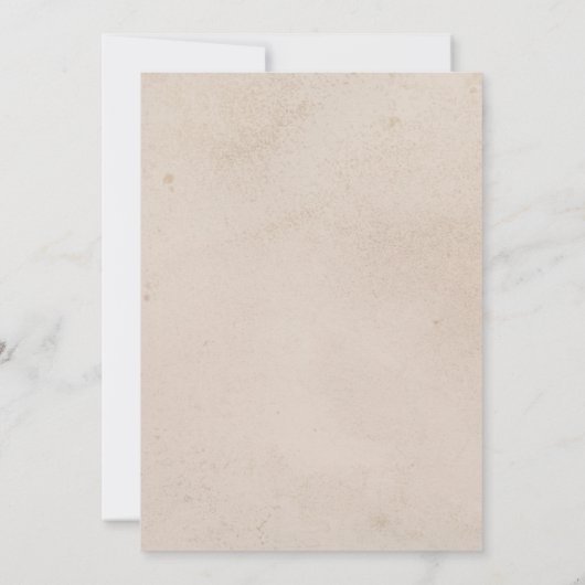 Wit Zee Shell Strand Bruiloft Koppels Douche Kaart (Achterkant)