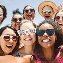 Wit "Zet deze op en Pose" Bruiloft Foto Trend