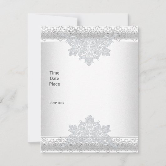 Wit-zijderoute parelparel kaart (Achterkant)