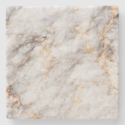 Wit, zilver en goudmarmer Real Stone Onderzetters (Voorkant)
