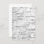 Wit, zoals in Birch Bark Bedankkaart (Voorkant / Achterkant)
