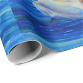 Wit-zwanenschilderij, watervogel, vogel cadeaupapier (Rol Hoek)