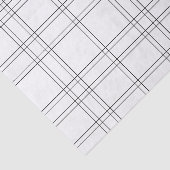 Wit & Zwart Chique Mode Plaid Patroon Print Tissuepapier (Detail)