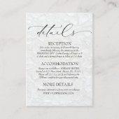 Wit & Zwart Classic Details Informatiekaartje (Voorkant)