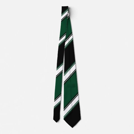 Wit Zwart en Evergreen II Stropdas (Achterkant)