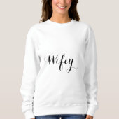 Wit zwart en wit stijlvol2 elegante rendy kool trui (Voorkant)