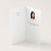 Wit zwart foto logo QR code zakelijke brochure Kaart (Binnen)