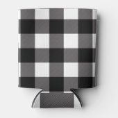 Wit & Zwart geruit Buffalo Plaid Blikjeskoeler (Voorkant)