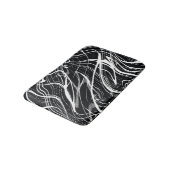 Wit Zwart Marmer: Abstract Badmat (Gekanteld)