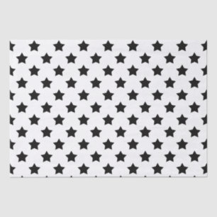 Wit Zwart Sterren Patroon Decoratief Tissuepapier