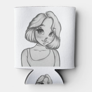 wit zwart teken blikjeskoeler