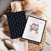 Wit Zwart Van De Markt Bruids Douche Uitnodiging