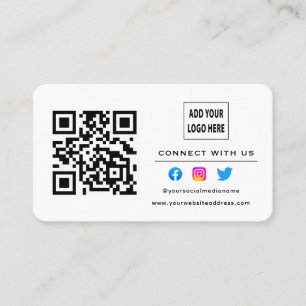 Wit Zwart Volg Scan om contact met ons op te nemen Visitekaartje