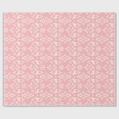 Wit Zweeds Dala Paard Roze Vakantie Geschenk Wrap Cadeaupapier (Vlak)