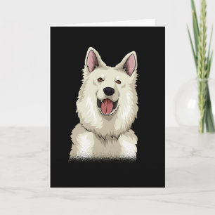 Wit Zwitsers Herder Gift Kaart