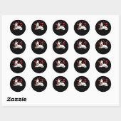 Wit Zwitsers Herder Gift Ronde Sticker (Vel)