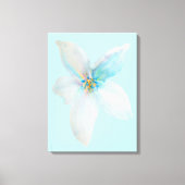 Witbloempastel voor waterverf canvas afdruk (Voorkant)