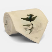 Witbuikzwaluw - Audubon's vogels Stropdas (Opgerold)
