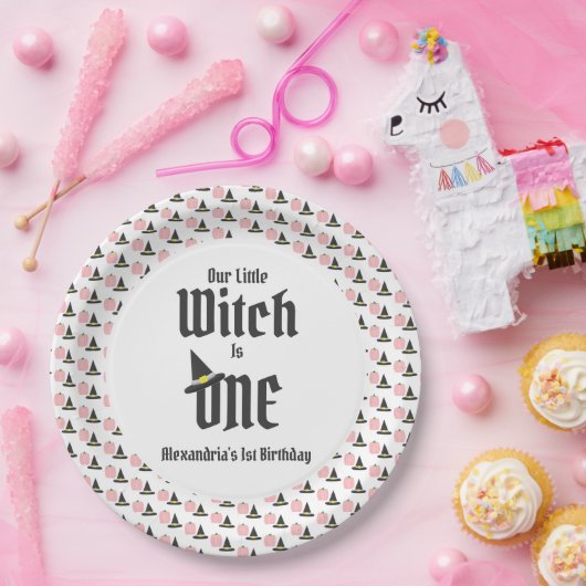 Witch 1st Birthday Papieren Bordje (Feest)