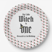 Witch 1st Birthday Papieren Bordje (Voorkant)