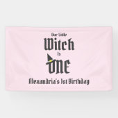 Witch 1st Birthday Spandoek (Horizontaal)