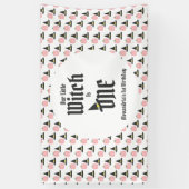 Witch 1st Birthday Spandoek (Verticaal)