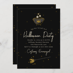 Witch Adulte Halloween Party Invitation
