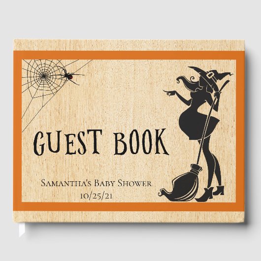Witch Baby shower Halloween Gastenboek (Voorkant)